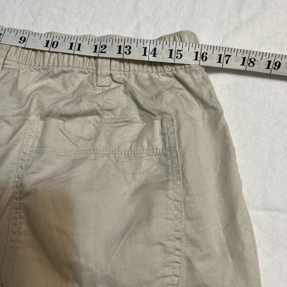 GAP Girlfriend Jogger Pants Women’s Size 14 Beige Khaki Casual Elastic Waist - Picture 6 of 8